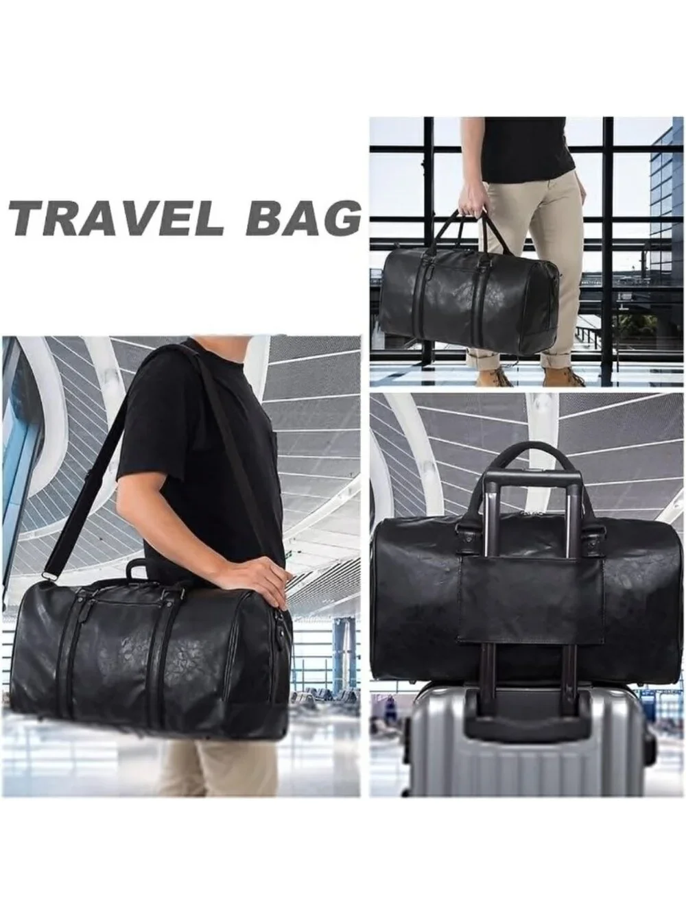 Oversized Waterproof Duffle Bag for Travel, Gym & Weekend Getaways - Unisex